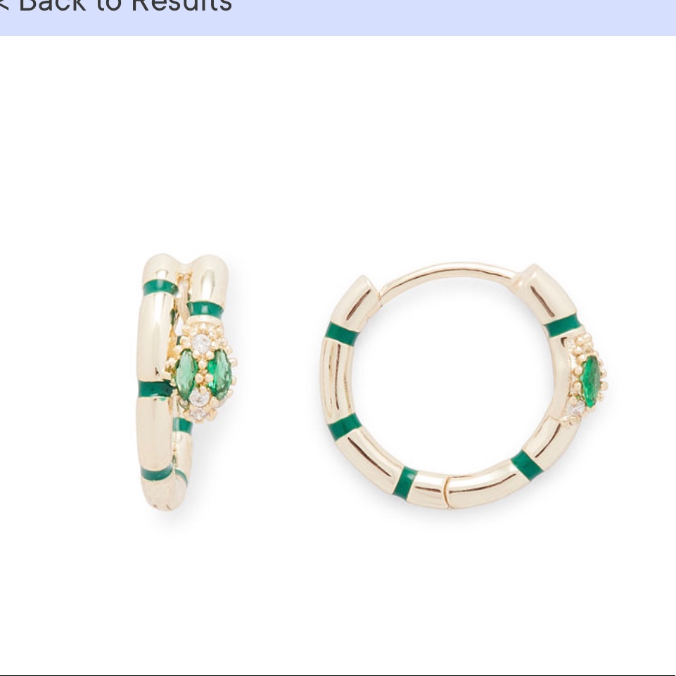 Enzo Python Huggie Earrings